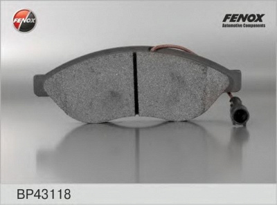 FENOX bp43118 -  Комплект тормозных колодок, дисковый тормоз