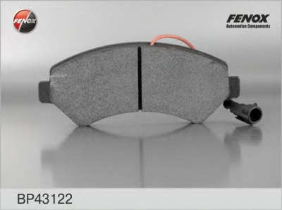 FENOX bp43122 -  Комплект тормозных колодок, дисковый тормоз