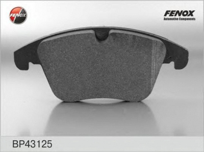 FENOX bp43125 -  Комплект тормозных колодок, дисковый тормоз