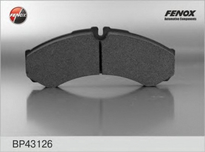 FENOX bp43126 -  Комплект тормозных колодок, дисковый тормоз