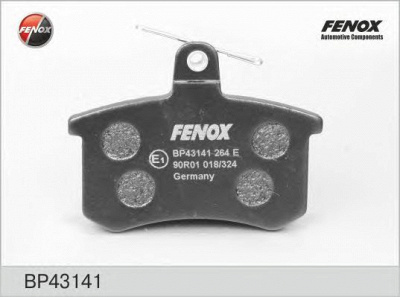 FENOX bp43141 -  Колодки тормозные дисковые задниеие, комплект