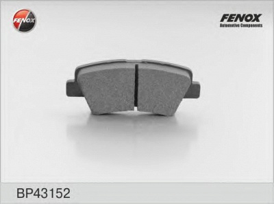 FENOX bp43152 -  Комплект тормозных колодок, дисковый тормоз
