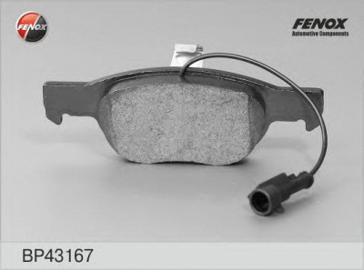 FENOX bp43167 -  Колодки тормозные дисковые передние, комплект