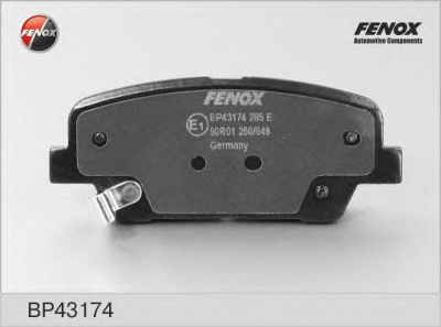 FENOX bp43174 -  Колодки тормозные дисковые задниеие, комплект