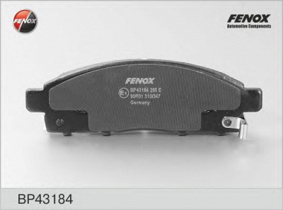 FENOX bp43184 -  Колодки тормозные дисковые передние, комплект