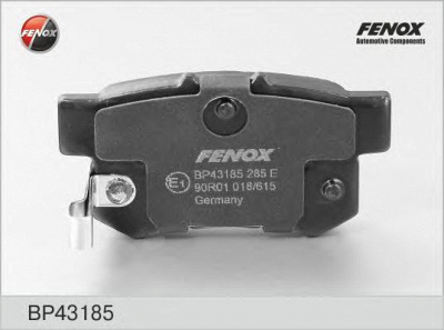 FENOX bp43185 -  Колодки тормозные дисковые задниеие, комплект