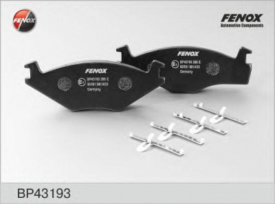 FENOX bp43193 -  Колодки тормозные дисковые передние, комплект
