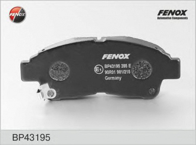 FENOX bp43195 -  Колодки тормозные дисковые передние, комплект