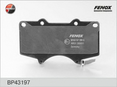 FENOX bp43197 -  Колодки тормозные дисковые передние, комплект