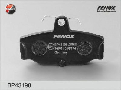 FENOX bp43198 -  Колодки тормозные дисковые задниеие, комплект