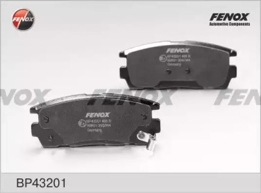 FENOX bp43201 -  Комплект тормозных колодок, дисковый тормоз