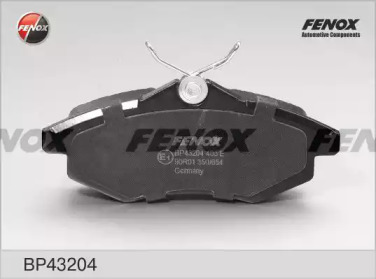 FENOX bp43204 -  Комплект тормозных колодок, дисковый тормоз