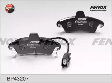 FENOX bp43207 -  Колодки тормозные дисковые задниеие, комплект