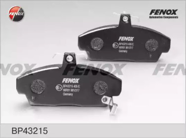 FENOX bp43215 -  Колодки тормозные дисковые передние; 1296917