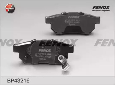 FENOX bp43216 -  Колодки тормозные дисковые задниеие; 893713