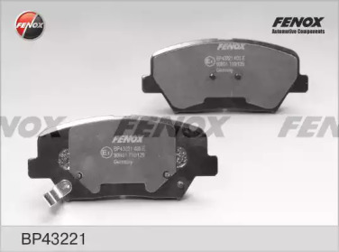 FENOX bp43221 -  Комплект тормозных колодок, дисковый тормоз
