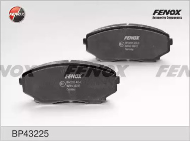 FENOX bp43225 -  Комплект тормозных колодок, дисковый тормоз