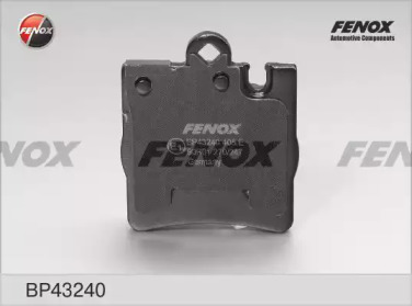 FENOX bp43240 -  Комплект тормозных колодок, дисковый тормоз