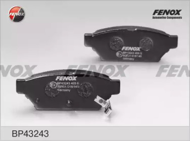 FENOX bp43243 -  Комплект тормозных колодок, дисковый тормоз