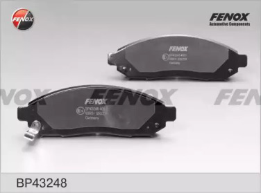 FENOX bp43248 -  Комплект тормозных колодок, дисковый тормоз
