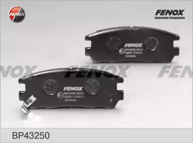 FENOX bp43250 -  Комплект тормозных колодок, дисковый тормоз
