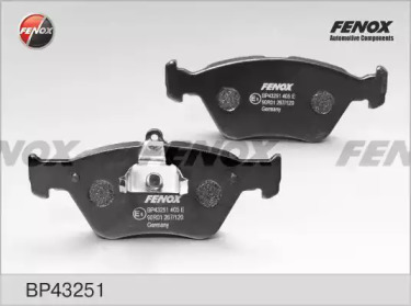 FENOX bp43251 -  Колодки тормозные дисковые передние, комплект