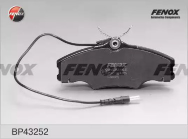 FENOX bp43252 -  Колодки тормозные дисковые передние, комплект