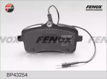 FENOX bp43254 -  Комплект тормозных колодок, дисковый тормоз
