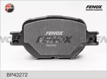 FENOX bp43272 -  Колодки тормозные дисковые 117,558,716,5; перед.