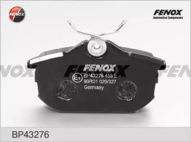 FENOX bp43276 -  Комплект тормозных колодок, дисковый тормоз