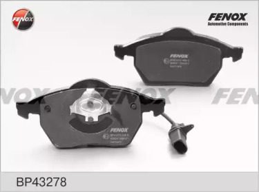 FENOX bp43278 -  Колодки тормозные дисковые передние, комплект