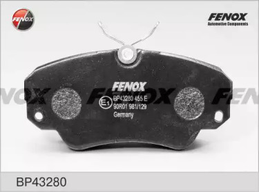 FENOX bp43280 -  Колодки тормозные дисковые передние, комплект