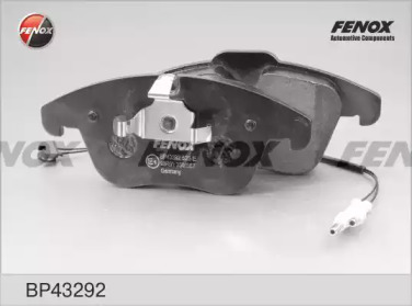 FENOX bp43292 -  Комплект тормозных колодок, дисковый тормоз