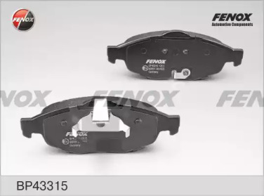 FENOX bp43315 -  Комплект тормозных колодок, дисковый тормоз