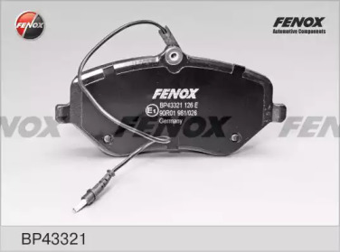 FENOX bp43321 -  Комплект тормозных колодок, дисковый тормоз