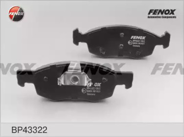 FENOX bp43322 -  Комплект тормозных колодок, дисковый тормоз
