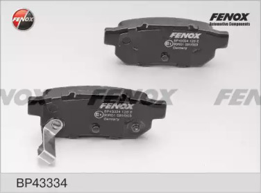 FENOX bp43334 -  Комплект тормозных колодок, дисковый тормоз