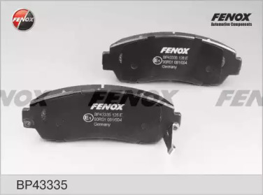 FENOX bp43335 -  Комплект тормозных колодок, дисковый тормоз