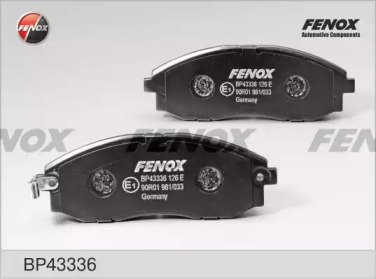 FENOX bp43336 -  Колодки тормозные дисковые передние, комплект