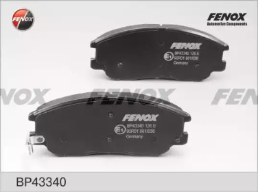 FENOX bp43340 -  Комплект тормозных колодок, дисковый тормоз