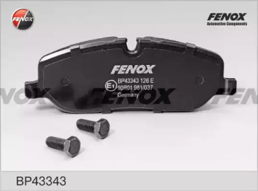 FENOX bp43343 -  Комплект тормозных колодок, дисковый тормоз