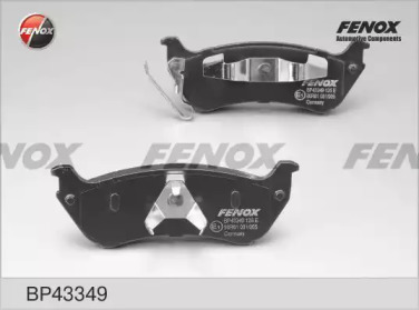 FENOX bp43349 -  Комплект тормозных колодок, дисковый тормоз