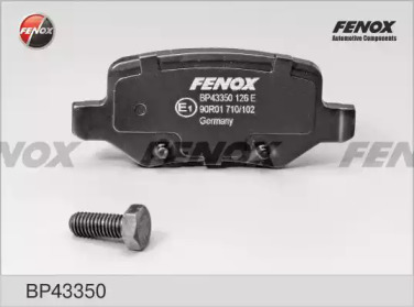 FENOX bp43350 -  Комплект тормозных колодок, дисковый тормоз