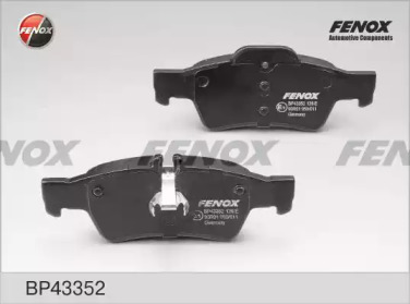 FENOX bp43352 -  Комплект тормозных колодок, дисковый тормоз