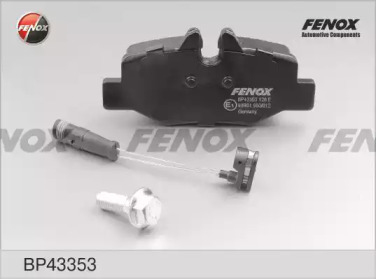 FENOX bp43353 -  Комплект тормозных колодок, дисковый тормоз