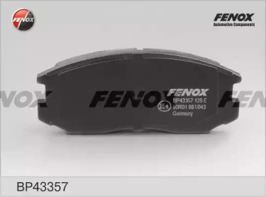 FENOX bp43357 -  Комплект тормозных колодок, дисковый тормоз
