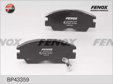 FENOX bp43359 -  Комплект тормозных колодок, дисковый тормоз