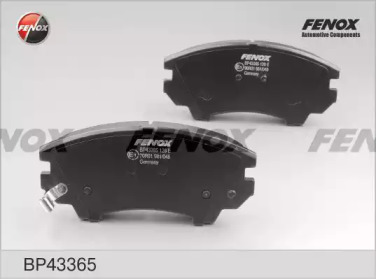 FENOX bp43365 -  Комплект тормозных колодок, дисковый тормоз