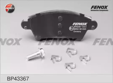 FENOX bp43367 -  Комплект тормозных колодок, дисковый тормоз