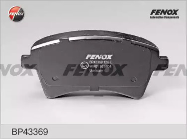 FENOX bp43369 -  Комплект тормозных колодок, дисковый тормоз